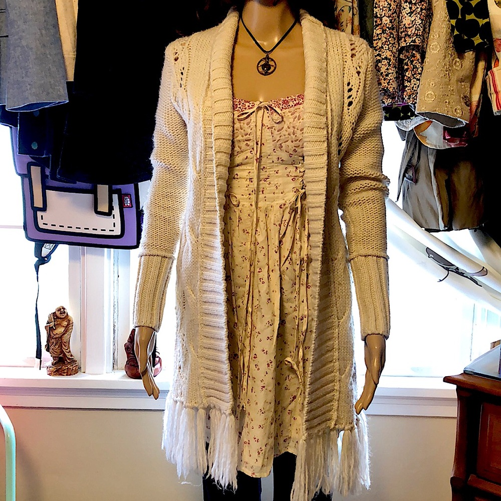AEO Fringe Sweater